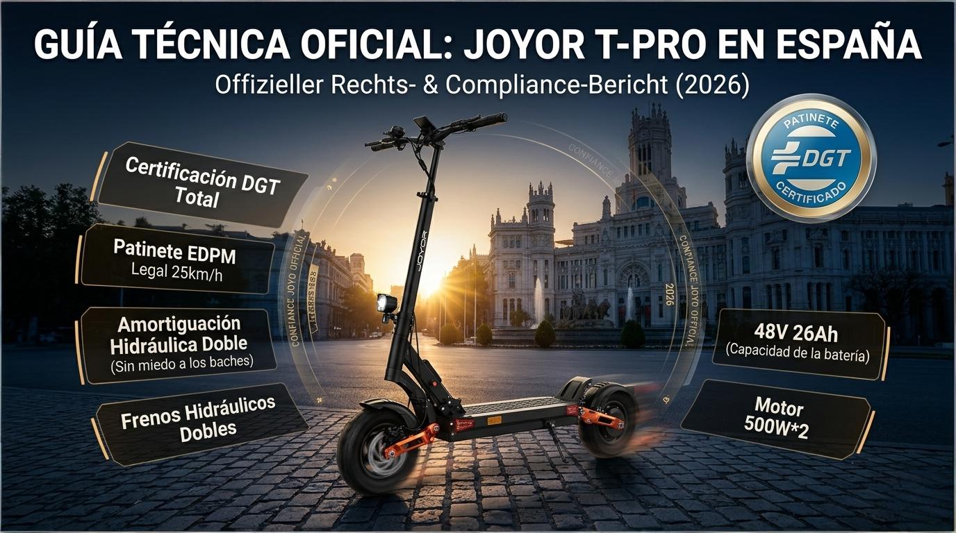 Joyor ABE & DGT Guide: Why Our E-Scooters are Legal in Germany & Spain