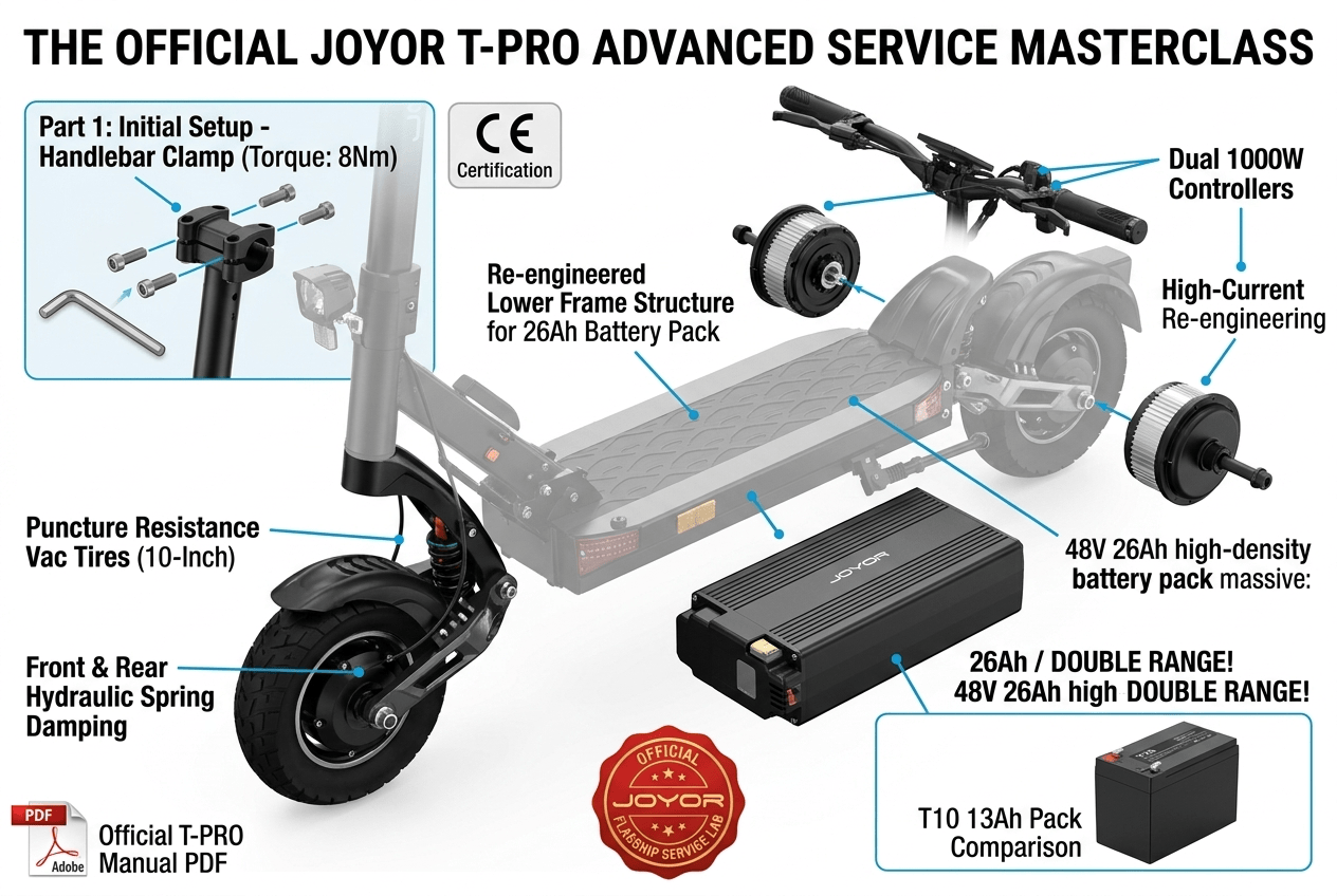 JOYOR T-PRO Masterclass: Exploded View & Re-engineered 26Ah Battery