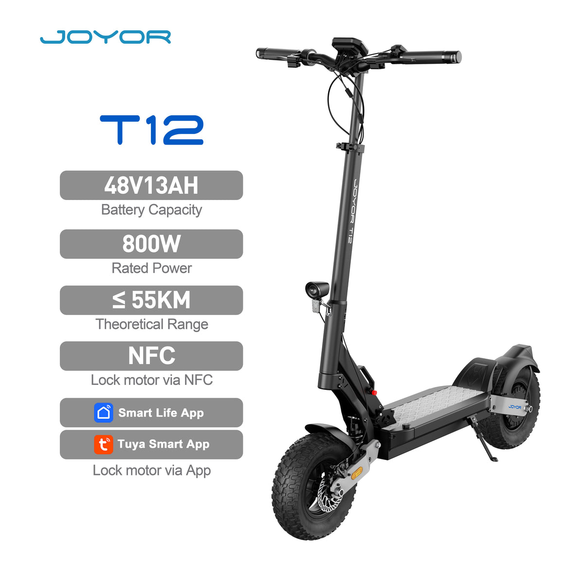 JOYOR T12 Off-Road Electric Scooter
